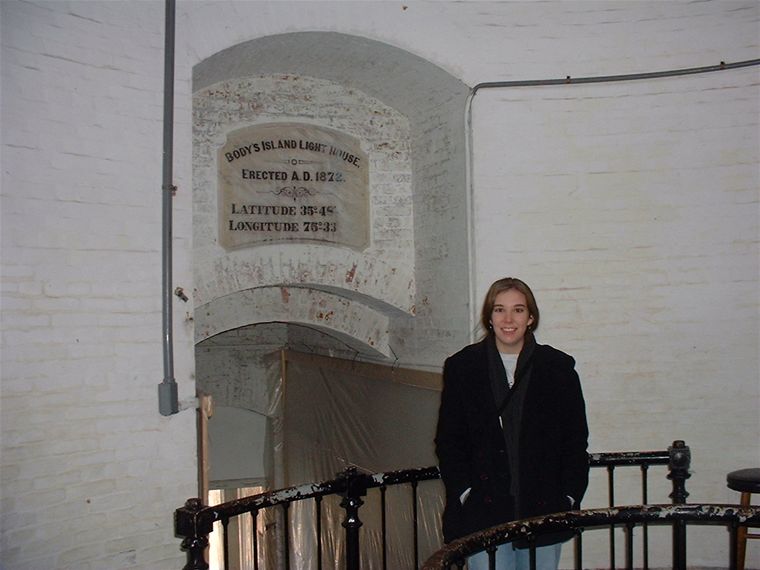 Inside Bodie Island Light House